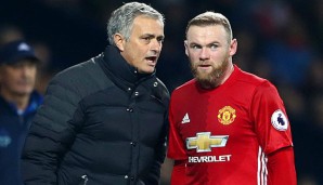Wayne Rooney und Jose Mourinho arbeiten seit Sommer 2016 gemeinsam für United