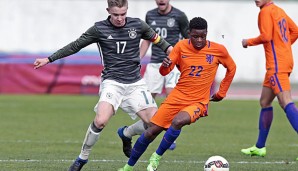 Daishawn Redan im Trikot der niederländischen U17-Nationalmannschaft