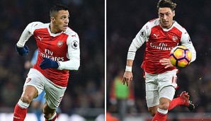 Wohin zieht es die beiden Superstars? Mesut Özil (r.) und Alexis Sanchez