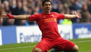 Platz 13: Luis Suarez (Liverpool) - 69 Tore in 110 Spielen