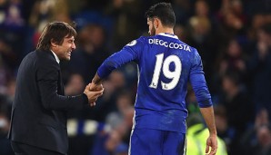 Mit dem FC Chelsea holten Antonio Conte und Diego Costa den Titel in der Premier League