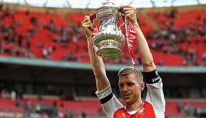 Per Mertesacker gewann mit Arsenal den englischen Pokal