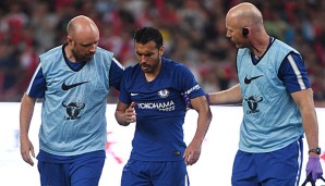 Die Gehirnerschütterung erlitt Pedro bei einem Zusammenstoß mit Arsenals David Ospina