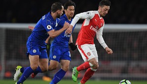 Beim letzten Aufeinandertreffen errang der FC Arsenal mit Mesut Özil einen 1:0-Sieg gegen Leicester