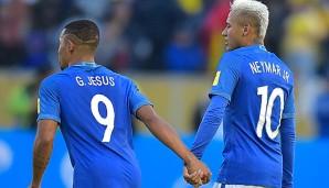 Gabriel Jesus und Neymar spielen gemeinsam in der brasilianischen Nationalmannschaft