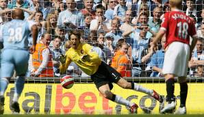 Rang 7: Edwin van der Sar (Niederlande) 132 Spiele zu Null - 313 Einsätze über 90 Minuten (Vereine: Fulham, Manchester United)