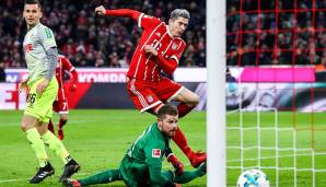 Platz 3: Robert Lewandowski - FC Bayern München und Polen - 55 Spiele, 53 Tore