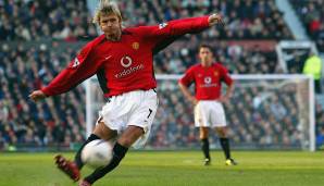 Platz 6: David Beckham - 170 Premier-League-Einsätze für Manchester United.