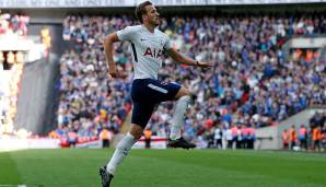 Harry Kane (Tottenham Hotspur - Gesamtstärke 95) schoss die Spurs mit 30 Toren auf Rang 3.