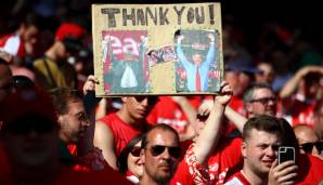 Die "Wenger out"-Plakate haben ausgedient. Für einen ehrenvollen Abschied wollen alle Fans sorgen.