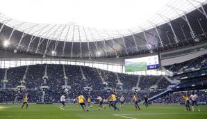 So sieht es dann aus, wenn Fußball im Tottenham Hotspur Stadium gespielt wird. Am 3. April soll erstmals die erste Mannschaft in einem Premier-League-Spiel dort auflaufen.