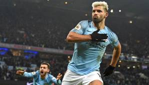 SPIELER DES JAHRES: Sergio Agüero - Manchester City: Der Stürmer verbuchte in der laufenden Saison 30 Tore und neun Vorlagen in 42 Pflichtspielen.