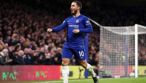 Eden Hazard - FC Chelsea: Der 28-Jährige hat bei den Blues in der laufenden Saison 31 Torbeteiligungen (19 Tore, 12 Assists) in 45 Pflichtspielen gesammelt.
