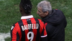 Mario Balotelli und Lucien Favre kommen noch nicht miteinander zurecht