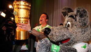 Mit den Wölfen gewann Diego Benaglio die deutsche Meisterschaft und den DFB-Pokal