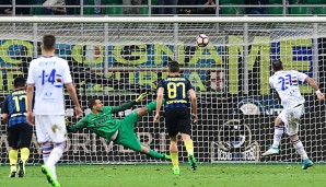 Fabio Quagliarella erzielte das Siegtor für Sampdoria gegen Inter