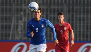 Den Ball fest im Blick: Der 16-jährige Pietro Pellegri spielt derzeit für Genua in der Serie A