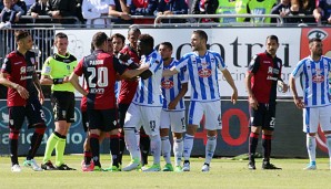 Sulley Muntari wurde beim Spiel gegen Cagliari Opfer von rassistischen Beleidigungen