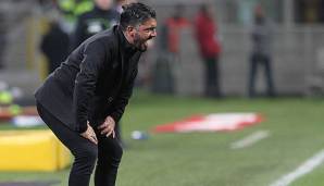 Milan Trainer Gennaro Gattuso ärgert sich an der Seitenlinie