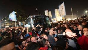 Die Fans des SSC Neapel feierten den Sieg gegen Juve wie eine Meisterschaft.