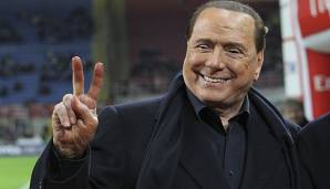 Silvio Berlusconi war jahrelang wichtigster Mann beim AC Milan.