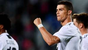 Cristiano Ronaldo hat in seinen ersten zehn Liga-Spielen für Juventus sieben Tore erzielt.