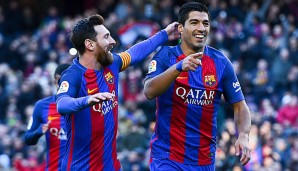 Lionel Messi und Luis Suarez haben am Wochenende Las Palmas zerlegt