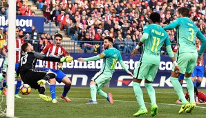 Lionel Messi erzielte den Siegtreffer gegen Atletico Madrid