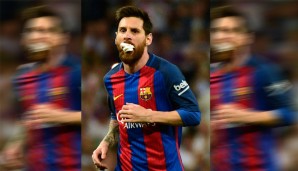Weil er einen Schlag von Marcelo abbekam, hatte Lionel Messi schon früh im Spiel ein malträtiertes Gesicht