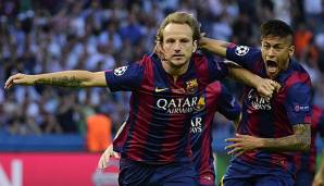 Ivan Rakitic und Neymar spielten seit 2014 zusammen in Barcelona