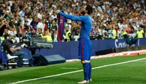 Lionel Messi und sein ikonischer Jubel nach dem Siegtor im Clasico