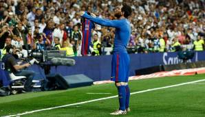 Lionel Messi ist mit 24 Toren der Rekordtorschütze im Clasico. Beim letzten Spiel im Bernabeu entstand dieser legendäre Jubel nach seinem Siegtor in der Nachspielzeit