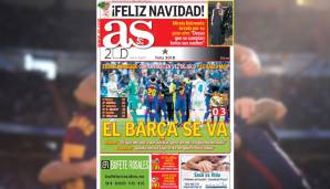 Die Print-Ausgabe der AS bringt es mit vier Worten auf den Punkt: El Barca se va, Barca ist weg