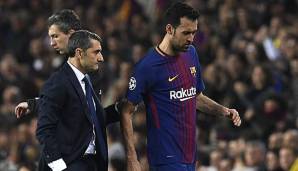 FC Barcelona: Sergio Busquets fällt für drei Wochen verletzt aus.
