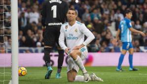 Cristiano Ronaldo erzielte im Hinspiel gegen Malaga das Siegtor zum 3:2.