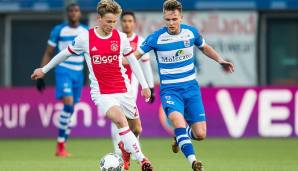 Frenkie de Jong: Auch der andere zentrale Mittelfeldspieler von Ajax Amsterdam ist bei Barca im Gespräch. Die Marca berichtet von einem Angebot in Höhe von 50 Millionen Euro für den Verteidiger.