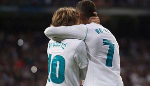 Luka Modric und Cristiano Ronaldo gewannen bei Real Madrid drei Champions-League-Titel in Folge.