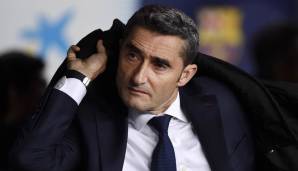 Platz eins in der Primera Division, Viertelfinale in der Copa del Rey, Achtelfinale in der Champions League: Der FC Barcelona steht voll im Soll. Trotzdem sieht Trainer Ernesto Valverde personellen Handlungsbedarf.