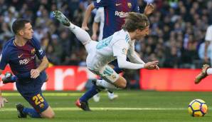 Luka Modric: Unauffällige Partie von Modric, der das Spiel in der Zentrale nicht an sich reißen konnte. Auch ihm mangelte es an der nötigen Kreativität, um Barcas Abwehr zu knacken. Note: 4
