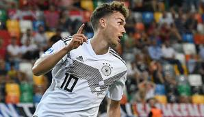 Luca Waldschmidt war beim 3:1-Sieg der deutschen U21 gegen Dänemark an neun Torschüssen direkt beteiligt.