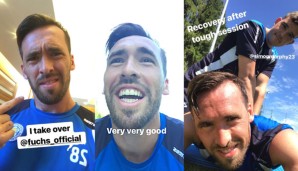Christian Fuchs hat die Instagram Story von Leicester City übernommen