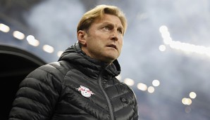 Ralph Hasenhüttl trainiert RB Leipzig