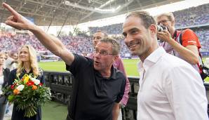Ralf Rangnick und Oliver Mintzlaff arbeiten bei RB Leipzig eng zusammen