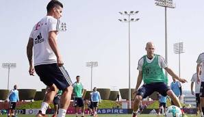 James Rodriguez und Arjen Robben sind zurück im Bayern-Training