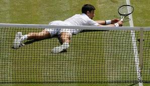 Novak Djokovic hat es gegen Bautista Agut ungewohnt schwer.
