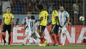 Lionel Messi erzielte gegen Kolumbien einen Treffer und bereitete zwei weitere vor