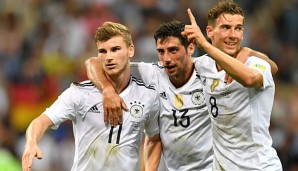 Timo Werner, Lars Stindl und Leon Goretzka gehören zu den Leistungsträgern des jungen DFB-Teams