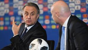 Vitali Mutko und FIFA-Generalsekretär Gianni Infantino