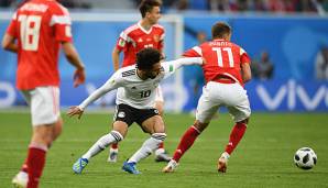 Mohamed Salah beim WM-Spiel gegen Russland.