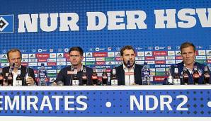 Der Hamburger SV will mit dem neuen Coach Hannes Wolf (r.) zurück in die Bundesliga.